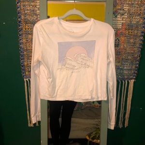 Long sleeve crop top